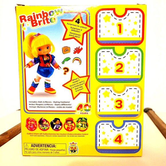 NIB Rainbow Brite 40th Anniversary Doll Collectible Toy Nostalgic GenX Gift - Picture 3 of 5